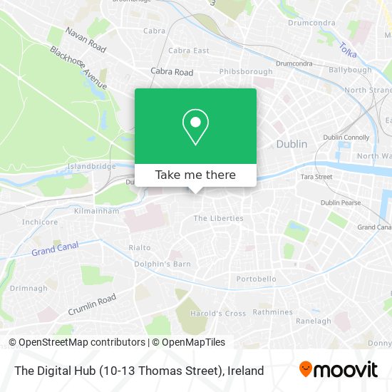 The Digital Hub (10-13 Thomas Street) map