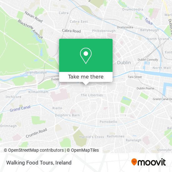 Walking Food Tours map