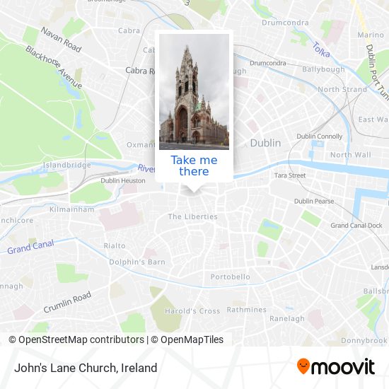 John's Lane Church map