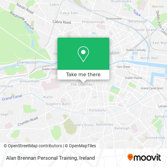 Alan Brennan Personal Training map