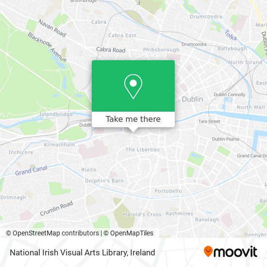 National Irish Visual Arts Library map