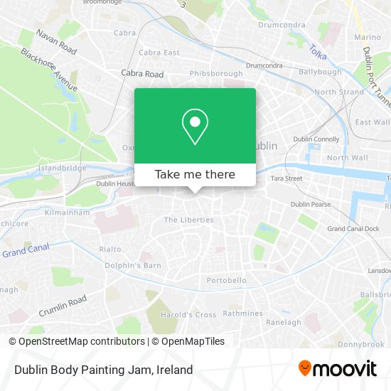 Dublin Body Painting Jam map