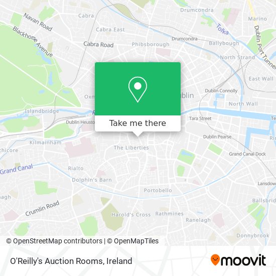 O'Reilly's Auction Rooms map