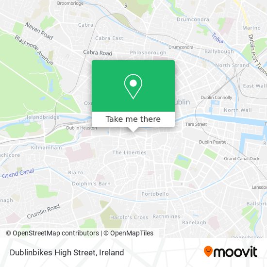 Dublinbikes High Street map