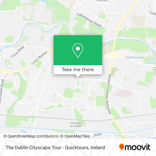 The Dublin Cityscape Tour - Quicktours map