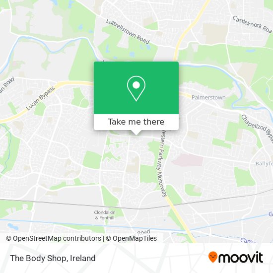 The Body Shop map