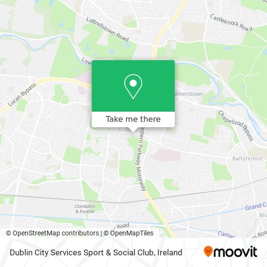 Dublin City Services Sport & Social Club map