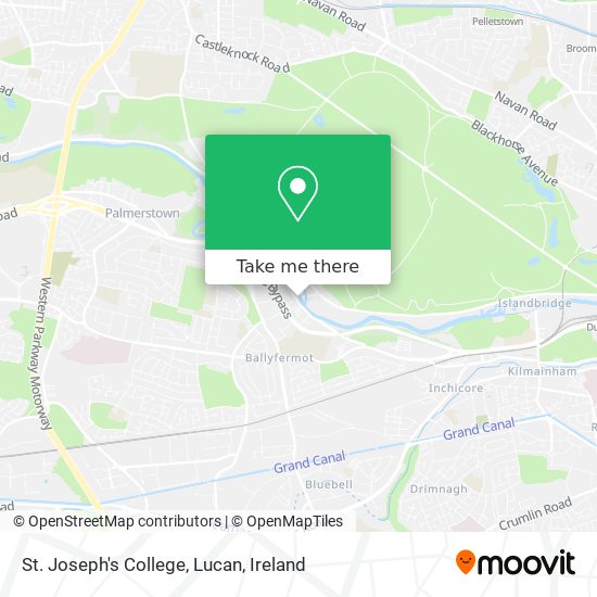 St. Joseph's College, Lucan map