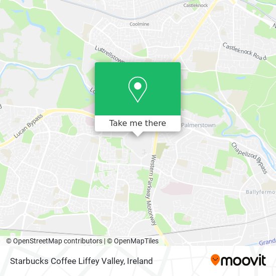 Starbucks Coffee Liffey Valley map