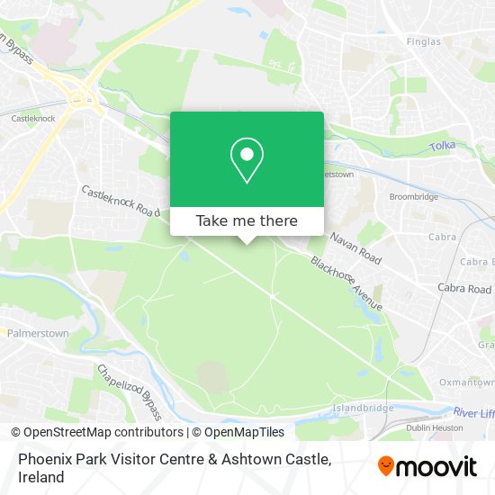 Phoenix Park Visitor Centre & Ashtown Castle map