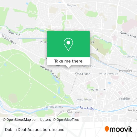 Dublin Deaf Association map