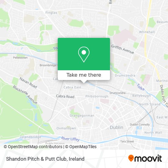 Shandon Pitch & Putt Club map