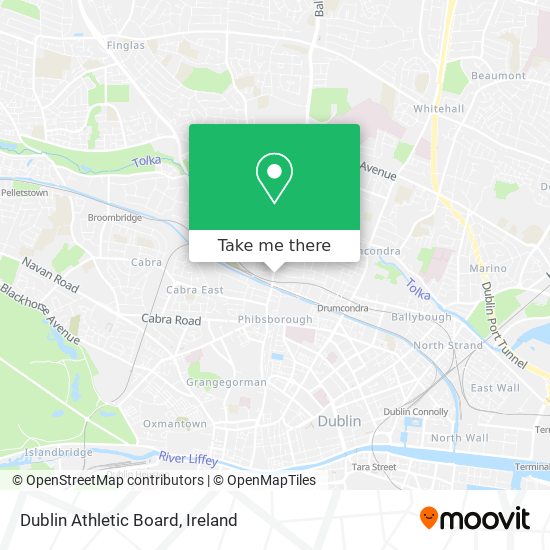 Dublin Athletic Board map
