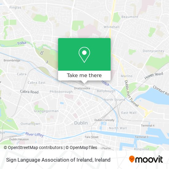 Sign Language Association of Ireland map