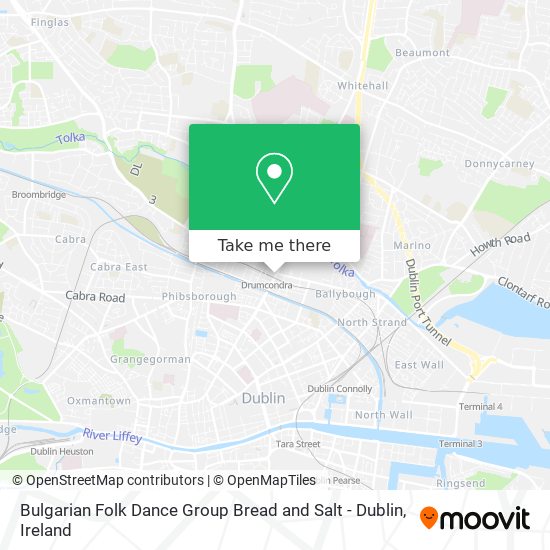 Bulgarian Folk Dance Group Bread and Salt - Dublin map