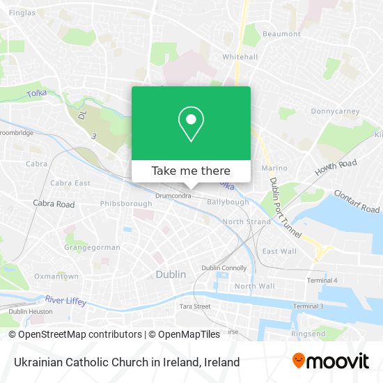 Ukrainian Catholic Church in Ireland map