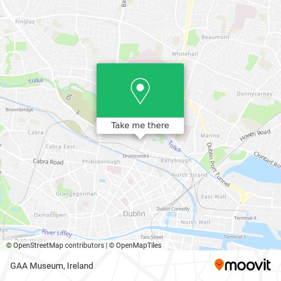 GAA Museum map