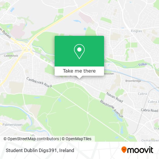 Student Dublin Digs391 map