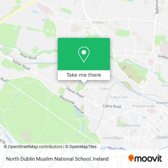 North Dublin Muslim National School map
