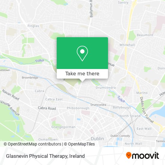 Glasnevin Physical Therapy map