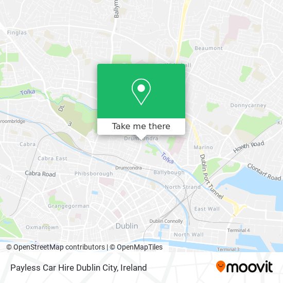 Payless Car Hire Dublin City map