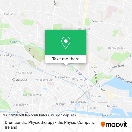 Drumcondra Physiotherapy - the Physio Company map
