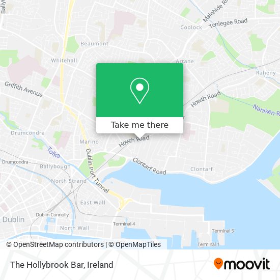 The Hollybrook Bar map