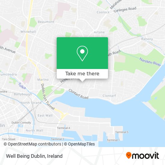 Well Being Dublin map
