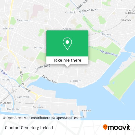 Clontarf Cemetery map