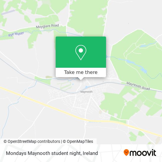 Mondays Maynooth student night map