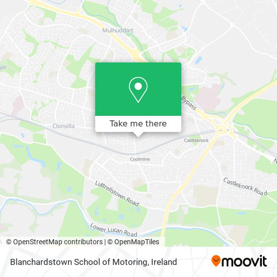 Blanchardstown School of Motoring map