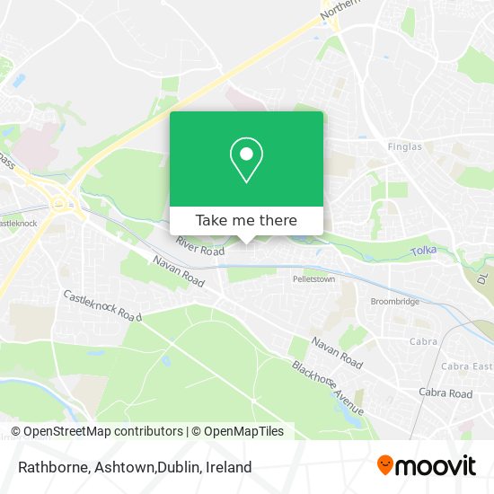 Rathborne, Ashtown,Dublin map