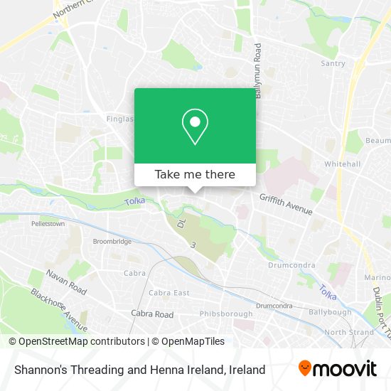 Shannon's Threading and Henna Ireland map