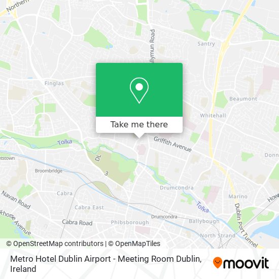 Metro Hotel Dublin Airport - Meeting Room Dublin map