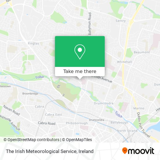 The Irish Meteorological Service map