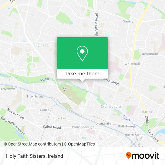 Holy Faith Sisters map