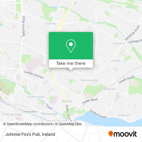 Johnnie Fox's Pub map