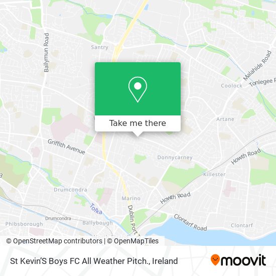 St Kevin’S Boys FC All Weather Pitch. plan