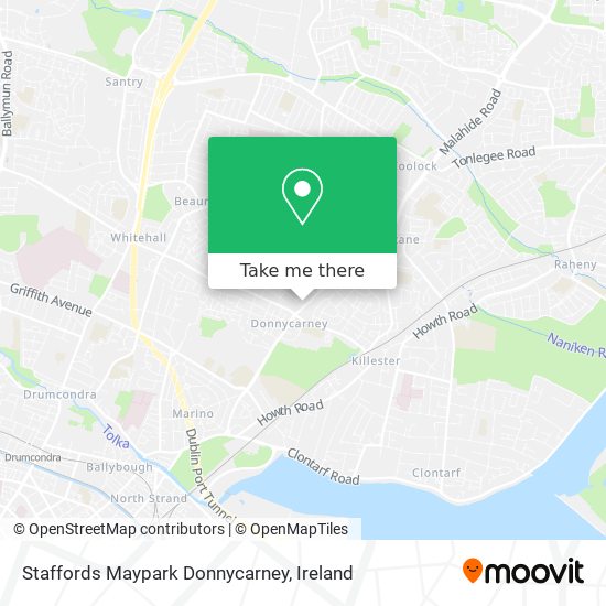 Staffords Maypark Donnycarney map