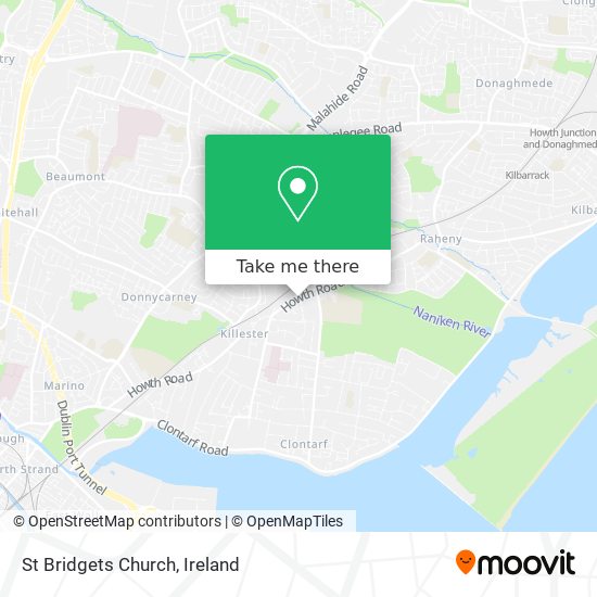 St Bridgets Church map