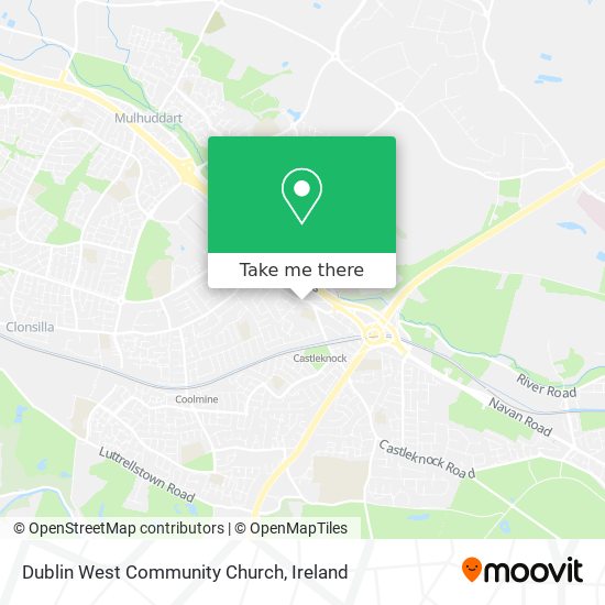 Dublin West Community Church map