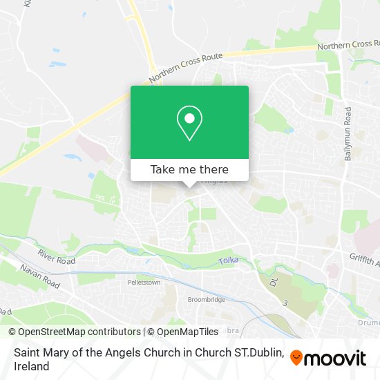 Saint Mary of the Angels Church in Church ST.Dublin plan