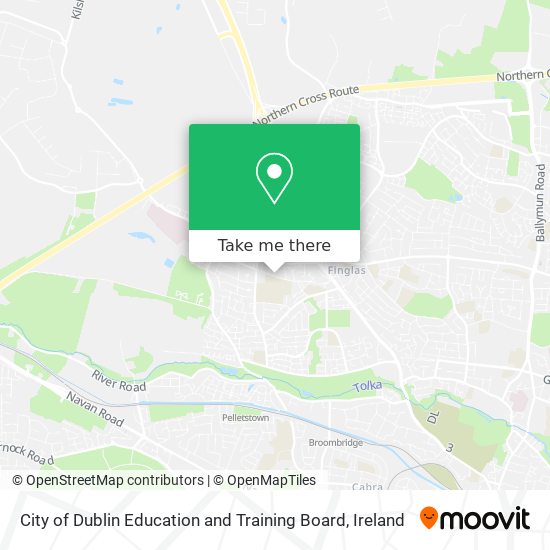 City of Dublin Education and Training Board map