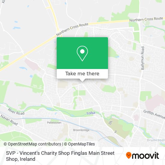 SVP - Vincent's Charity Shop Finglas Main Street Shop map