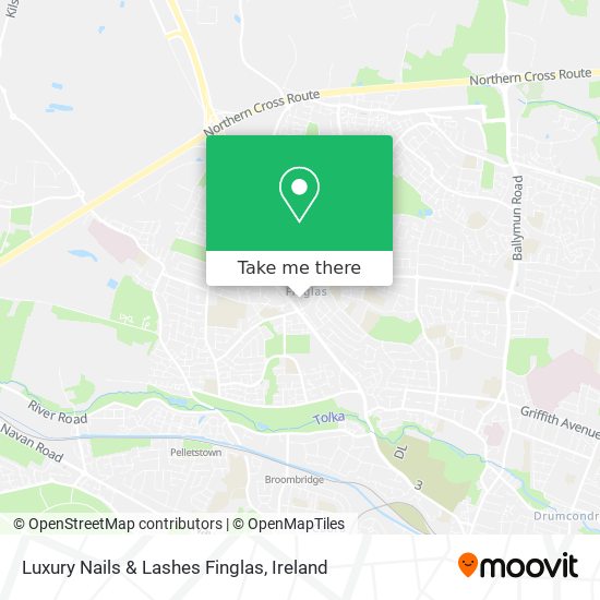 Luxury Nails & Lashes Finglas map