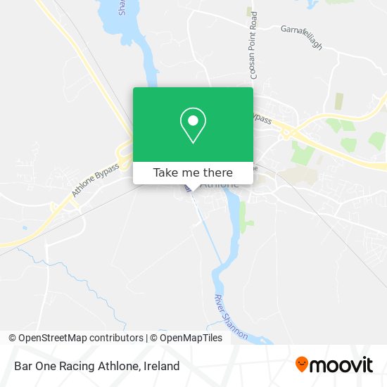 Bar One Racing Athlone map