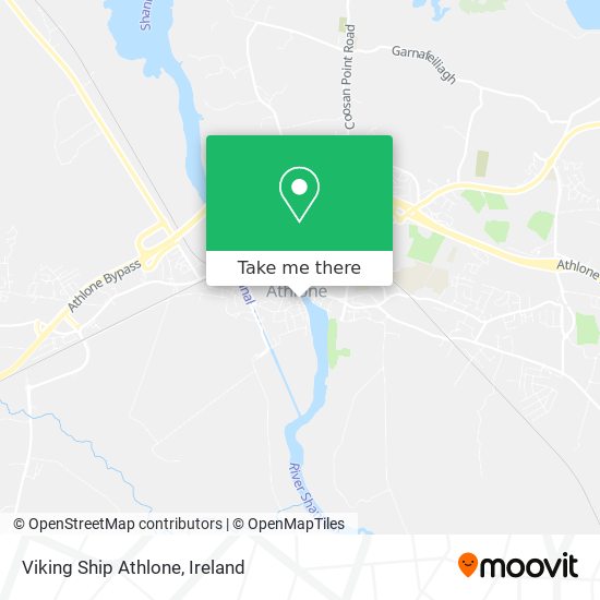 Viking Ship Athlone map