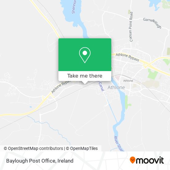 Baylough Post Office map