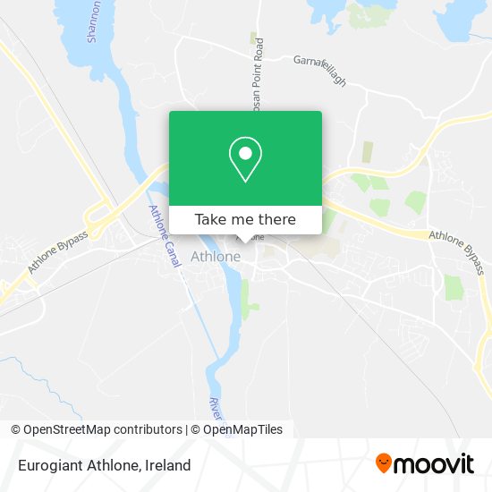 Eurogiant Athlone map