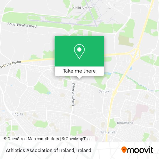 Athletics Association of Ireland map